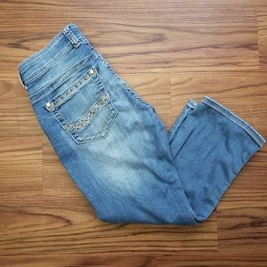 BKE Buckle Denim Capri Jeans Sz 29 8 Payton